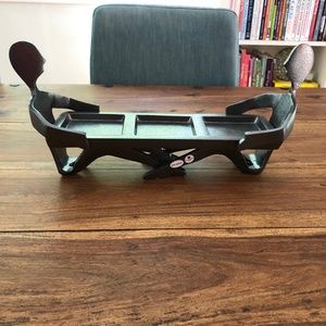 Two Men & A Caddy with Outstretched Arms